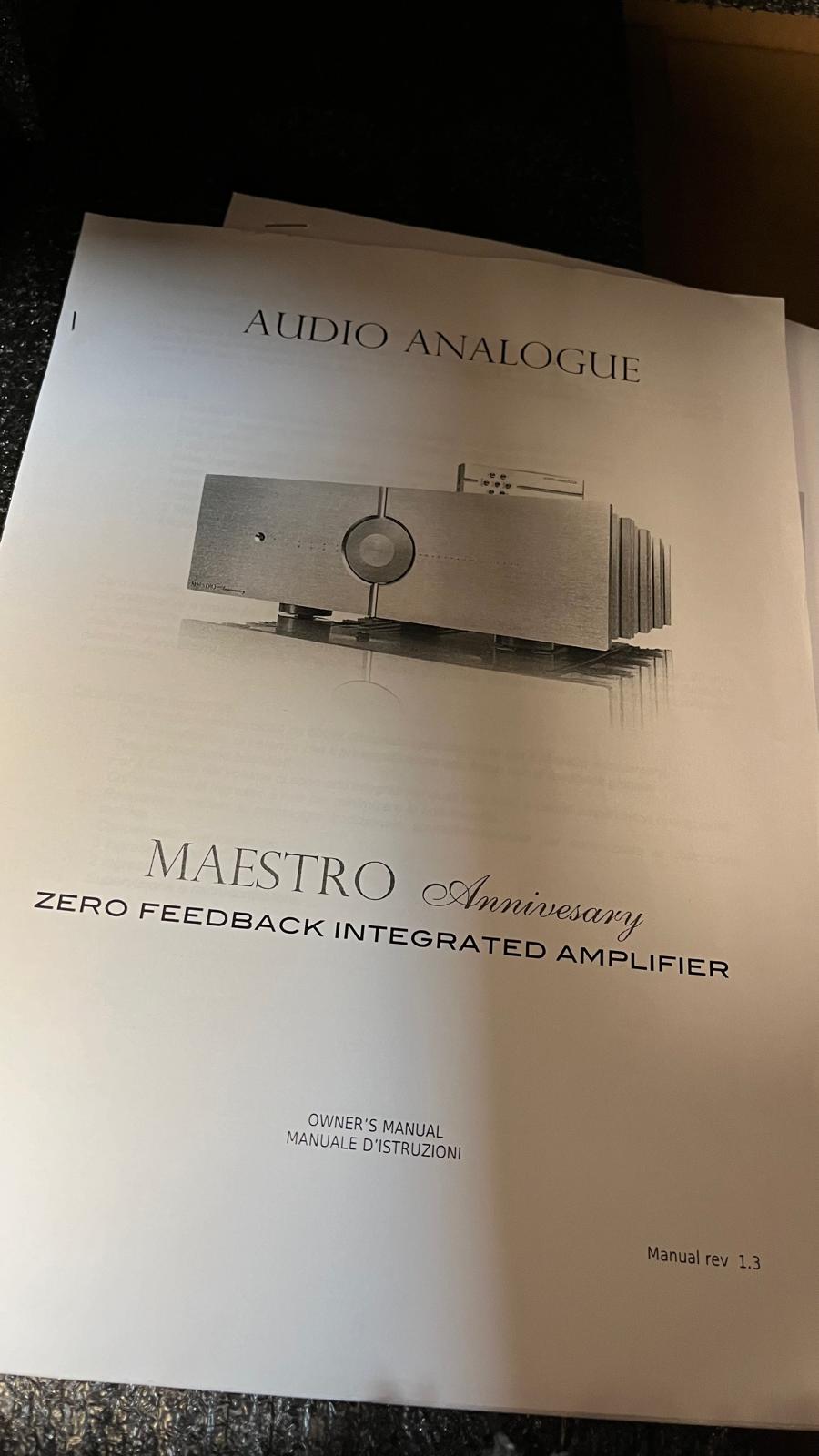 Audio Analogue Maestro Anniversary