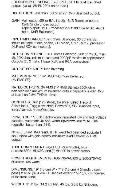 Audio Research Reference 2MKII