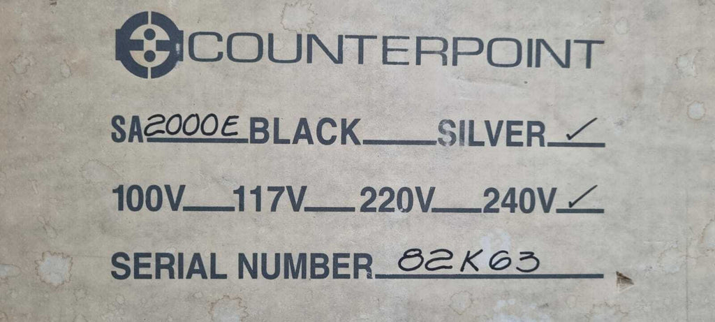 Counterpoint SA-2000E