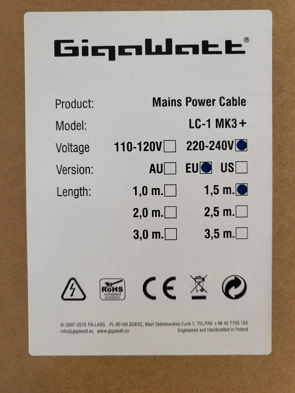 GigaWatt LC-1 MK3