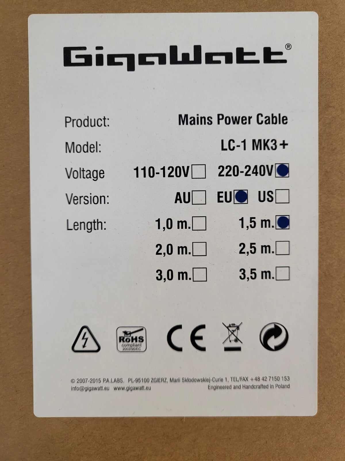GigaWatt LC-1 MK3
