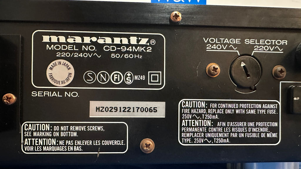 Marantz CD94 MK2